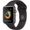 Apple Watch RICONDIZIONATO Series 3 (GPS, 42 mm) Cassa in Alluminio Grigio Siderale e Cinturino Sport Nero